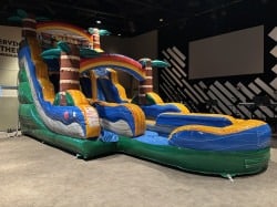 #092 20' Tiki Double Lane Slide