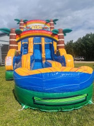 #092 20' Tiki Double Lane Slide (Waterslide)
