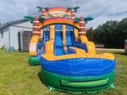 92 3 1772912023 #092 20' Tiki Double Lane Slide (Waterslide)